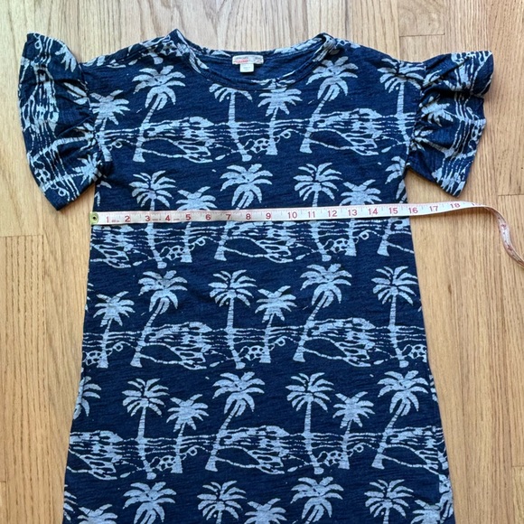Crewcuts Girls Blue Cover-Up/Dress with Palm Trees (size 8) - Picture 6 of 9